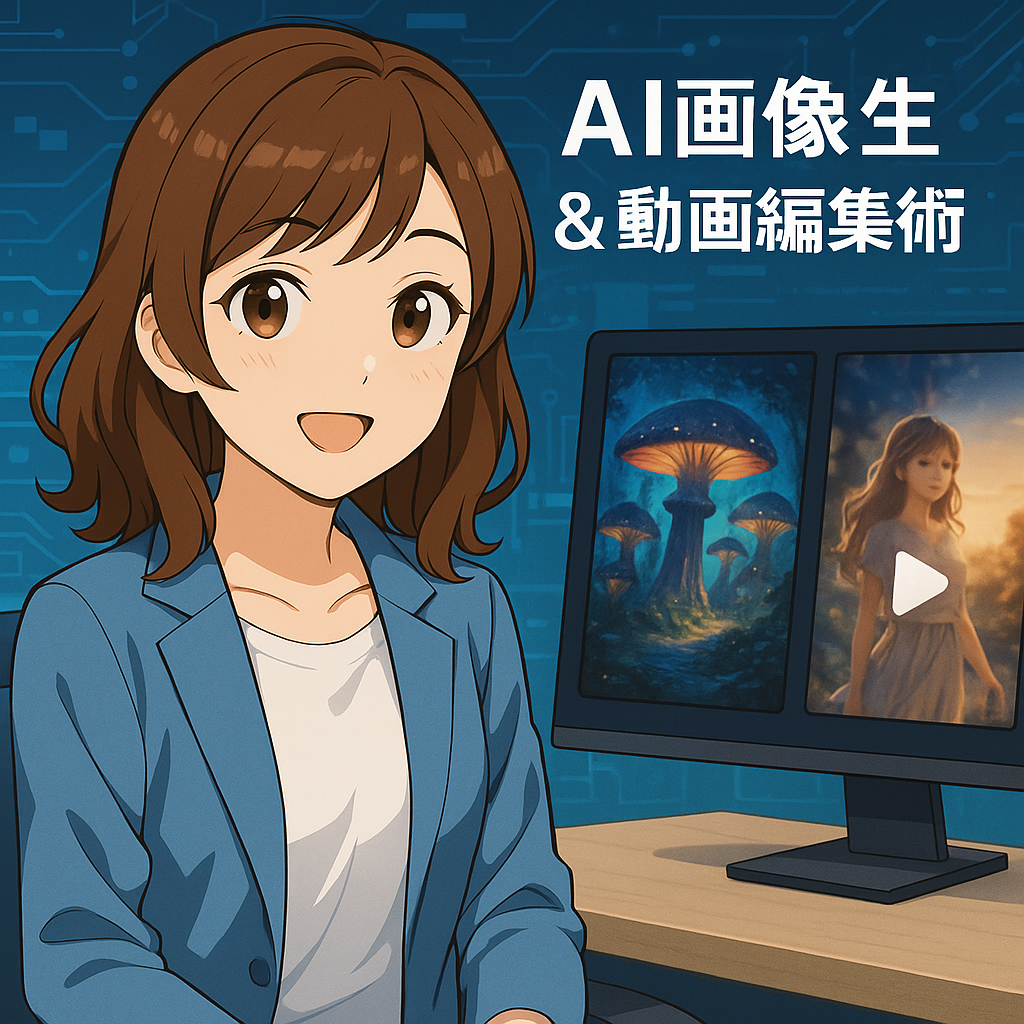 AIで画像と動画を作る「まい」のキャラクター