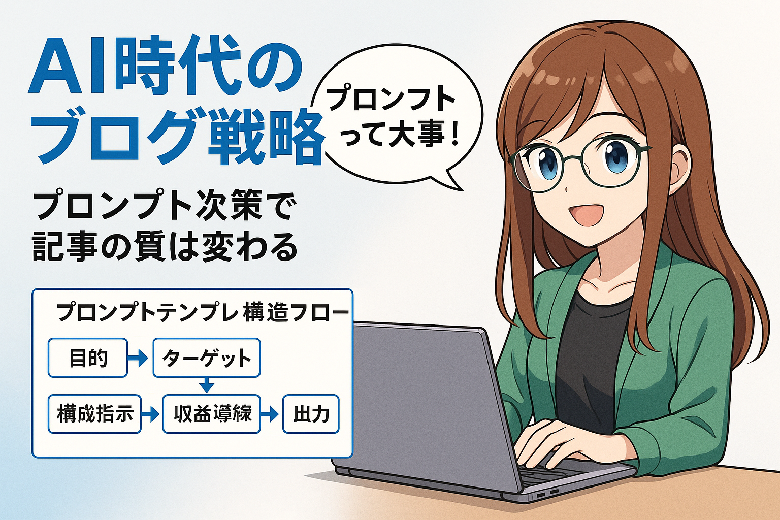 ChatGPTにブログを書かせるための最強テンプレート